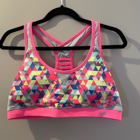 AVIA Sports Bra Pink/Mulitcoloured XL - Picture 1 of 9